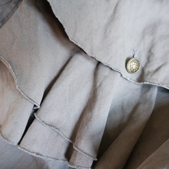 Juicy Couture Gray Military Style Jacket Size Medium Peacoat / Short Coat - Picture 11 of 16